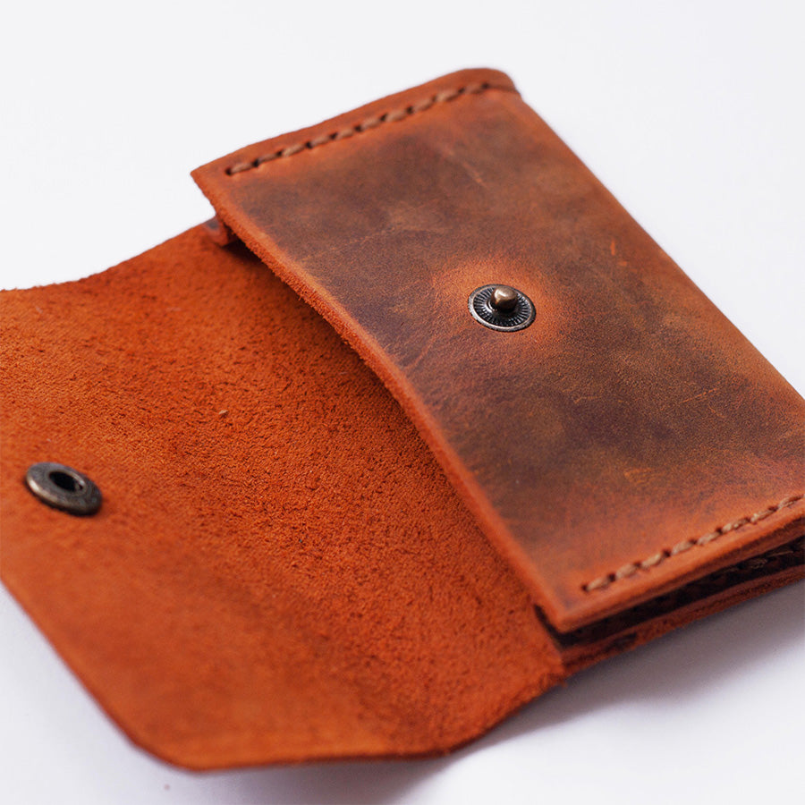 el yapımı deri kartlık cüzdan