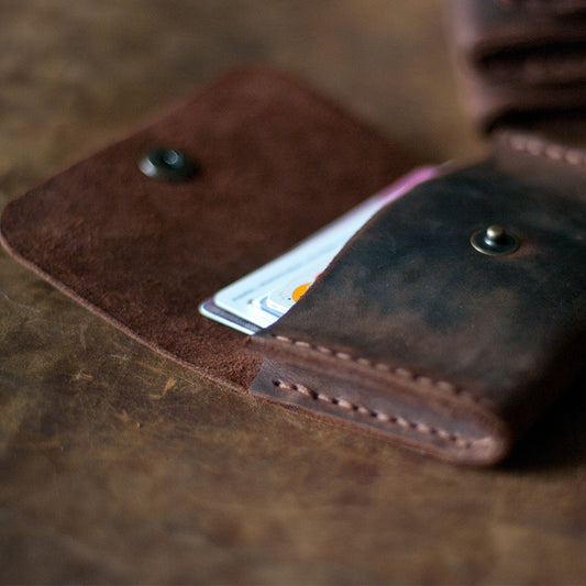 el yapımı deri kartlık cüzdan