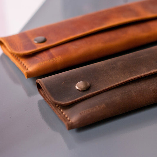 el yapımı deri kalemlik