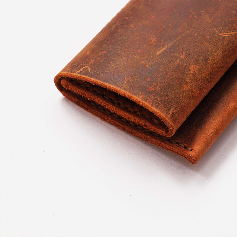 Çift Bölmeli Tütün Kılıfı / Deri Tütün Kesesi