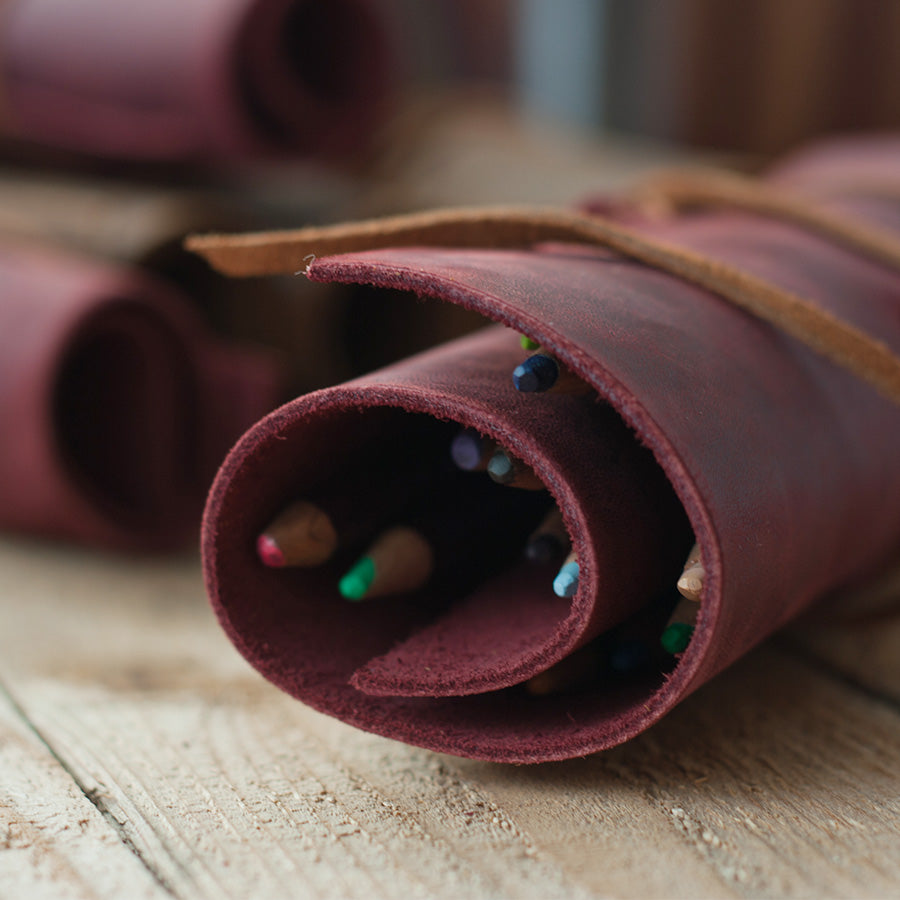 el yapımı deri kalemlik