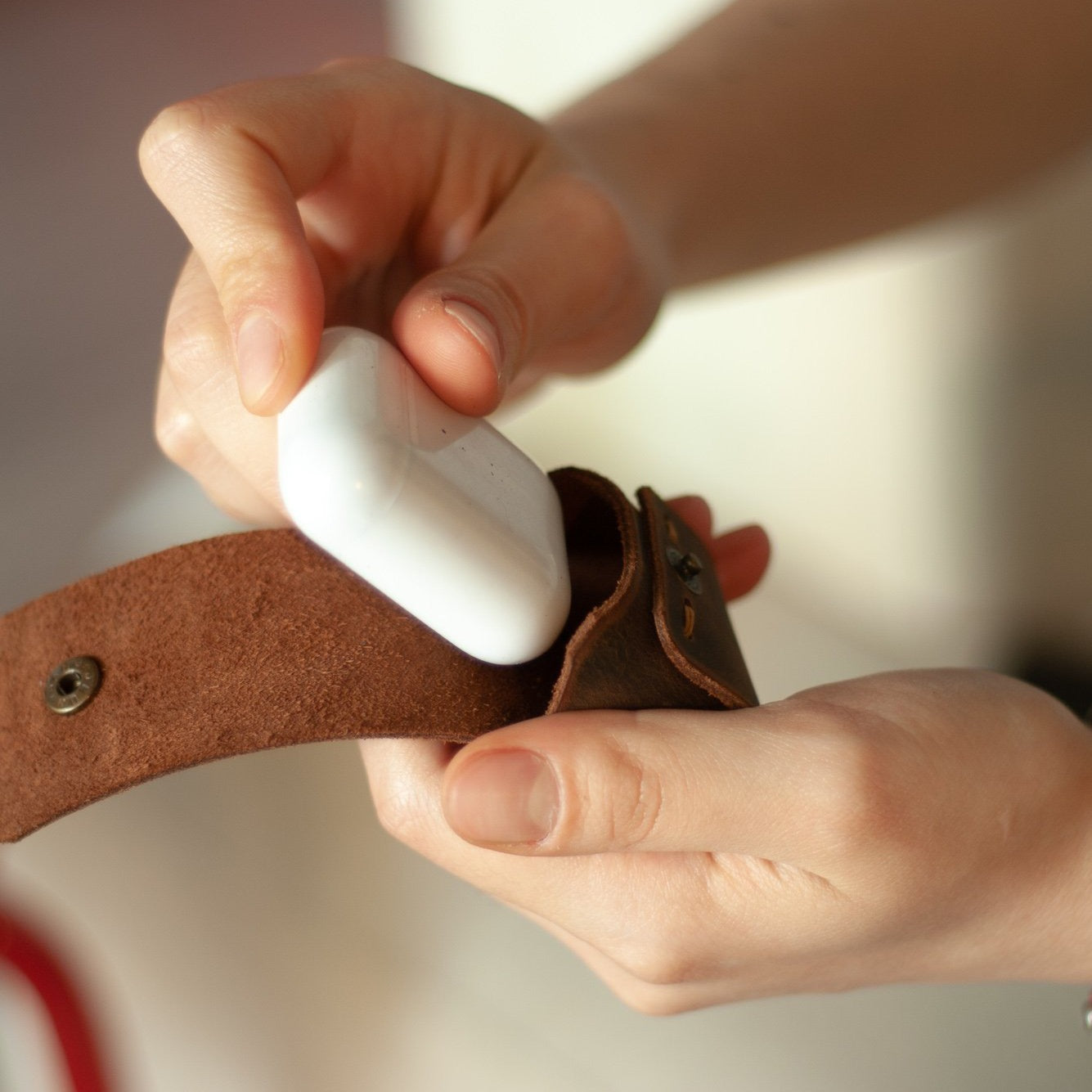 Apple airpods deri kılıf